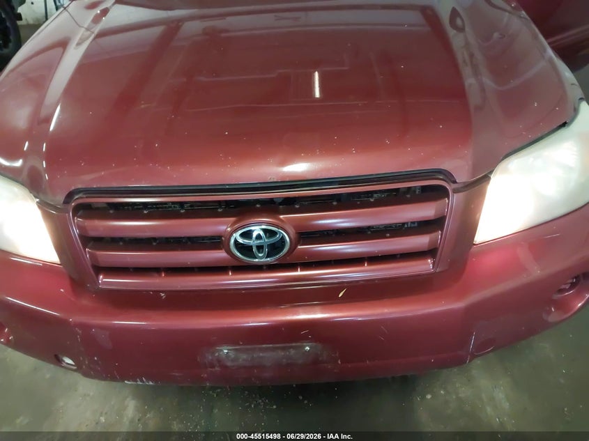 2005 Toyota Highlander VIN JTEEP21A550090608 IAAI salvage auction — NORMAL WEAR, Clear (Minnesota), sold $900 on 2026-07-08 (photo 6)