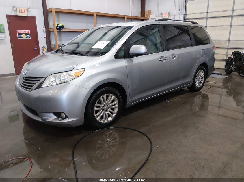 2011 Toyota Sienna VIN 5TDYK3DCXBS062914 IAAI salvage auction — LEFT SIDE, Salvage (Idaho), sold $2,675 on 2026-08-01 (photo 2)