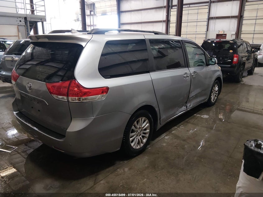 2011 Toyota Sienna VIN 5TDYK3DCXBS062914 IAAI salvage auction — LEFT SIDE, Salvage (Idaho), sold $2,675 on 2026-08-01 (photo 4)