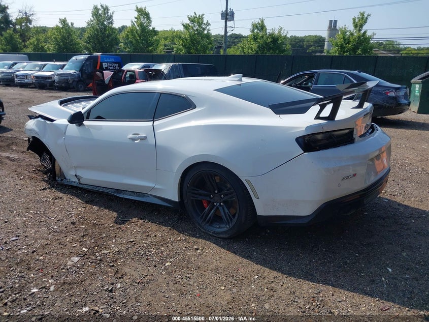 2018 Chevrolet Camaro VIN 1G1FJ1R6XJ0146002 IAAI salvage auction — FRONT & REAR, Mv-907A (New York), sold $10,500 on 2026-07-28 (photo 3)