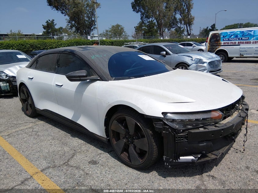 2025 Lucid Air VIN 50EA1GBA1SA004776 — IAAI salvage auction photo