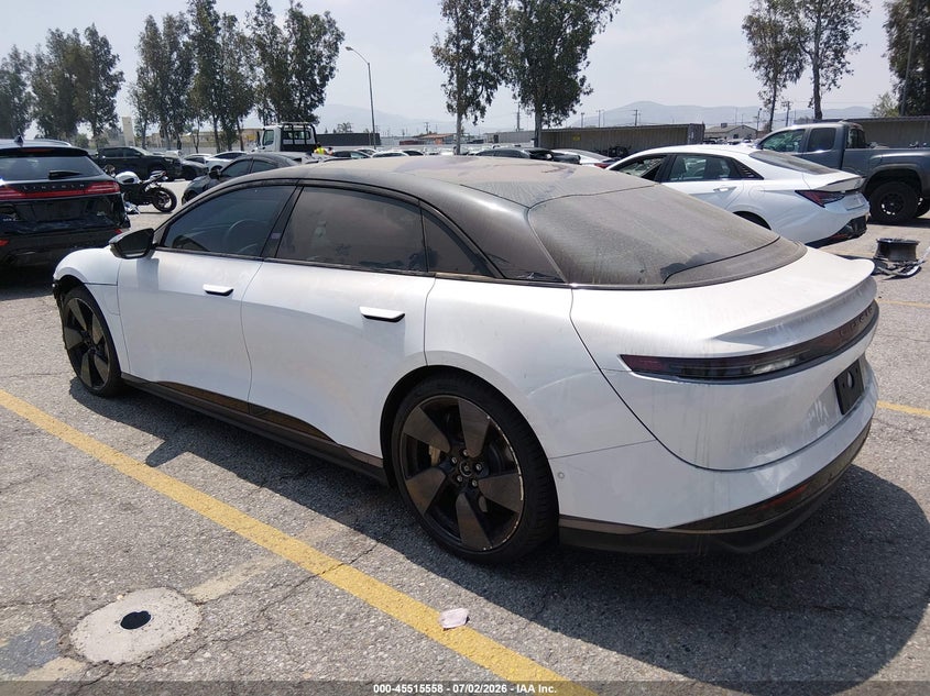2025 Lucid Air VIN 50EA1GBA1SA004776 IAAI salvage auction — FRONT END, Salvage (California), sold $27,650 on 2026-08-04 (photo 3)