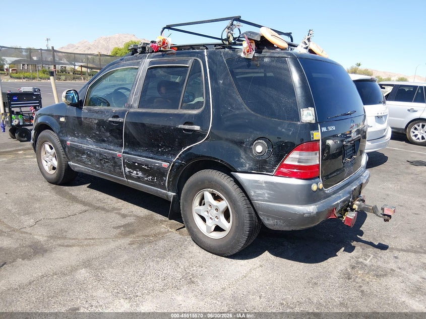 1999 Mercedes-benz Ml-class VIN 4JGAB54E9XA057010 IAAI salvage auction — NORMAL WEAR, Clear (Nevada), sold $25 on 2026-07-10 (photo 3)