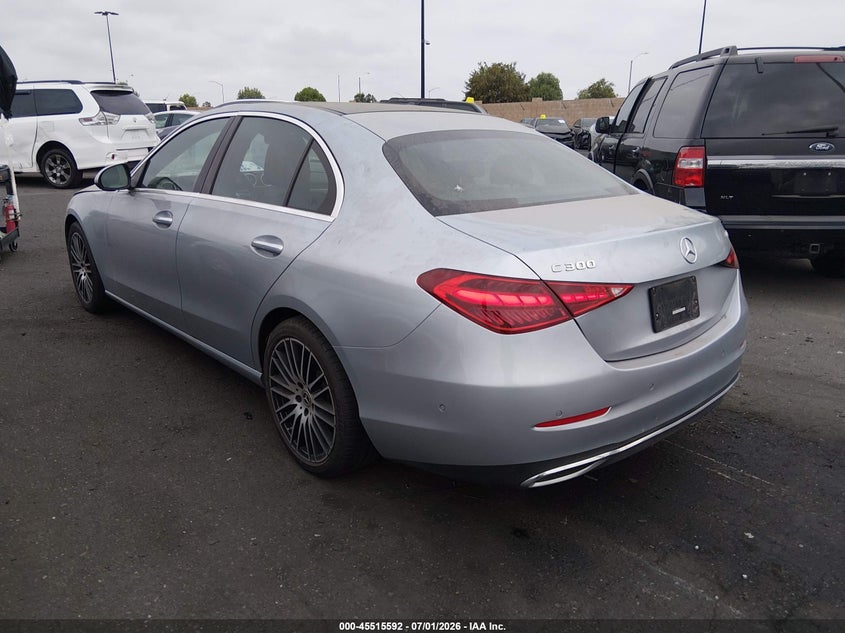 2024 Mercedes-Benz C-Class VIN W1KAF4HB5RR184799 IAAI salvage auction — UNDERCARRIAGE, Wait Title, sold $16,500 on 2026-09-25 (photo 3)