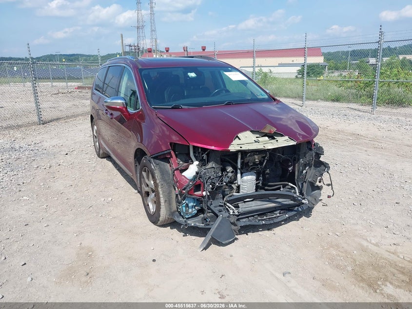 2018 Chrysler Pacifica VIN 2C4RC1GG2JR251603 IAAI salvage auction — FRONT END, Salvage Title, sold $2,150 on 2026-07-11 (photo 1)
