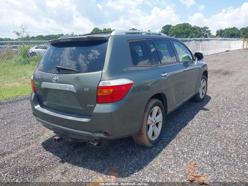 2008 Toyota Highlander VIN JTEES42A082041608 IAAI salvage auction — NORMAL WEAR, Clear (Massachusetts), sold $3,050 on 2026-07-14 (photo 4)