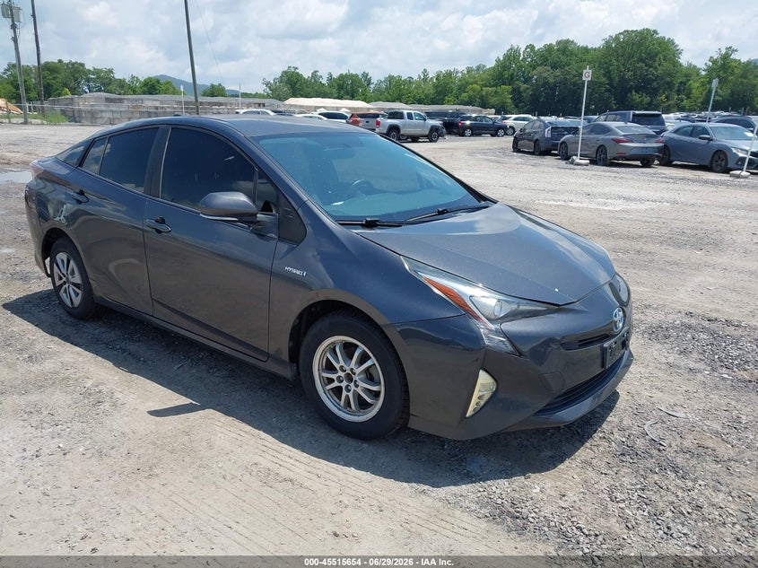 2016 Toyota Prius VIN JTDKBRFU5G3003339 IAAI salvage auction — NORMAL WEAR, Salvage Rebuilt (North Carolina), sold $2,350 on 2026-07-31 (photo 1)