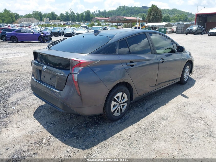 2016 Toyota Prius VIN JTDKBRFU5G3003339 IAAI salvage auction — NORMAL WEAR, Salvage Rebuilt (North Carolina), sold $2,350 on 2026-07-31 (photo 4)