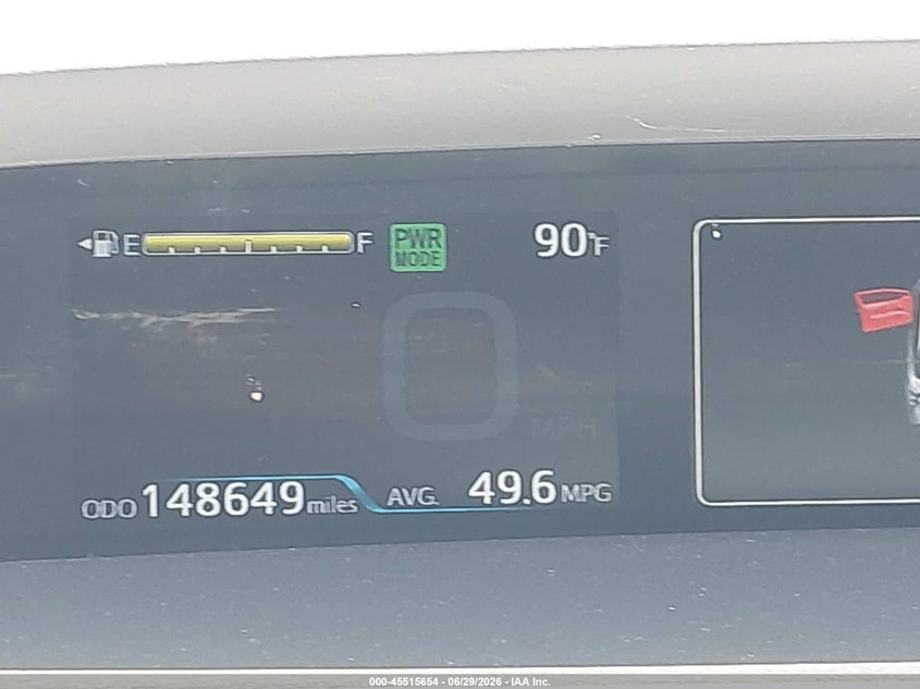 2016 Toyota Prius VIN JTDKBRFU5G3003339 IAAI salvage auction — NORMAL WEAR, Salvage Rebuilt (North Carolina), sold $2,350 on 2026-07-31 (photo 7)