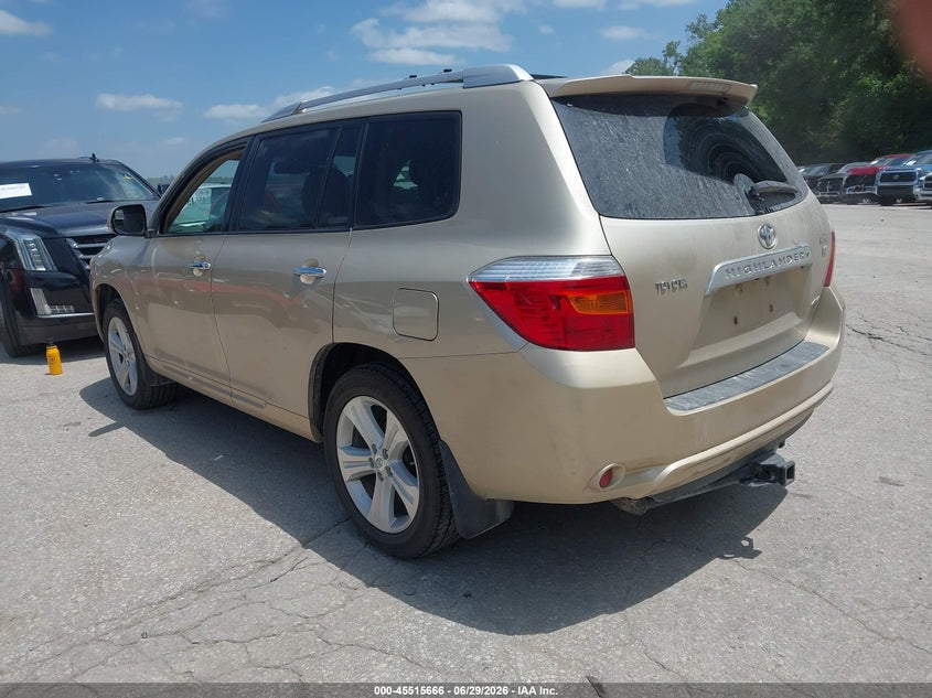 2008 Toyota Highlander VIN JTEES42A282099879 IAAI salvage auction — NORMAL WEAR, Clear (Kansas), sold $2,050 on 2026-07-29 (photo 3)
