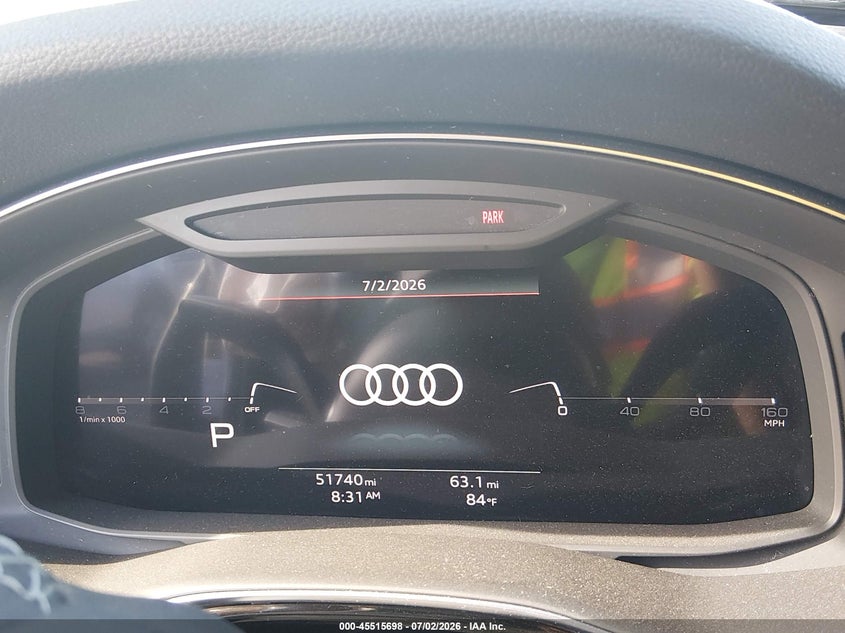 2021 Audi Q8 VIN WA1EVAF19MD005123 IAAI salvage auction — FRONT END, Salvage (Texas), sold $10,500 on 2026-07-31 (photo 7)