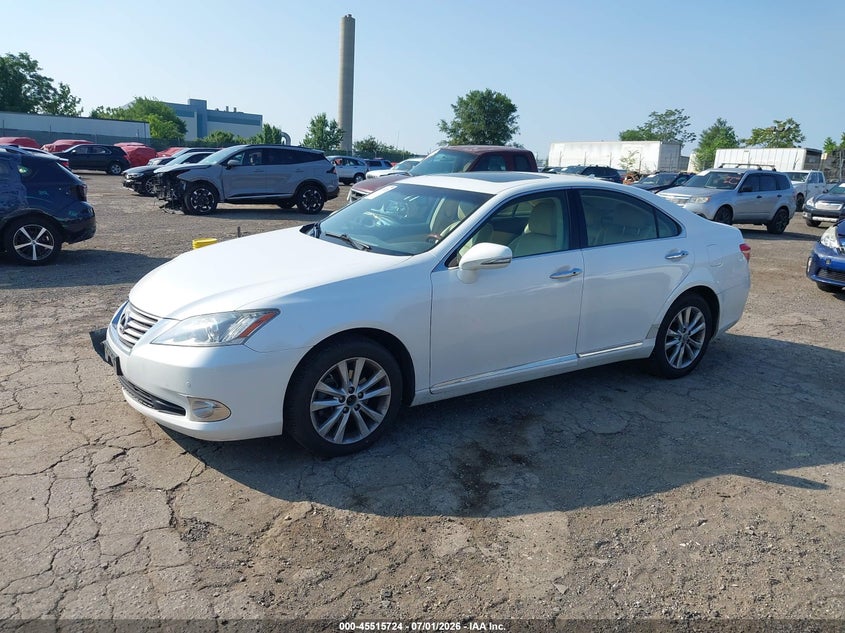 2012 Lexus ES VIN JTHBK1EG8C2475479 IAAI salvage auction — RIGHT FRONT, Salvage Title, sold $2,150 on 2026-07-31 (photo 2)