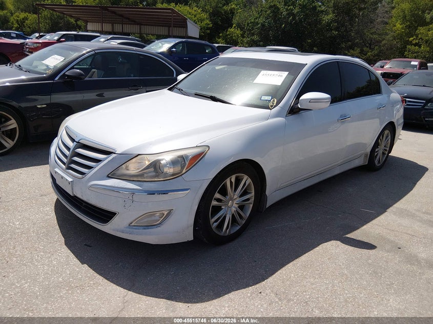 2013 Hyundai Genesis VIN KMHGC4DD2DU258542 IAAI salvage auction — NORMAL WEAR, Original (Texas), sold $700 on 2026-07-20 (photo 2)