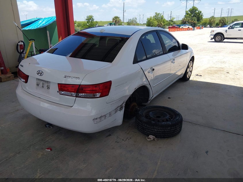 2008 Hyundai Sonata VIN 5NPET46C38H344510 IAAI salvage auction — RIGHT REAR, Rebuildable (Florida), sold $375 on 2026-07-14 (photo 4)
