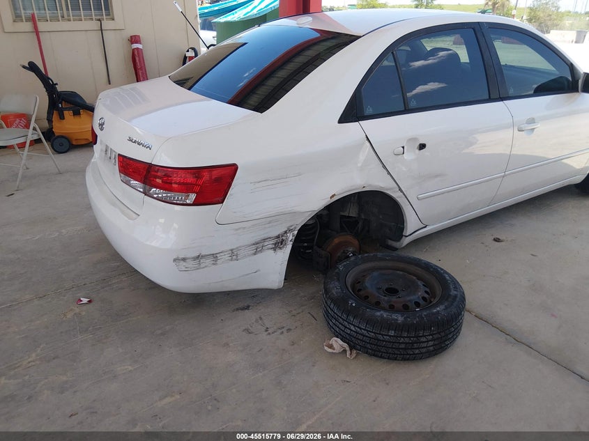 2008 Hyundai Sonata VIN 5NPET46C38H344510 IAAI salvage auction — RIGHT REAR, Rebuildable (Florida), sold $375 on 2026-07-14 (photo 6)