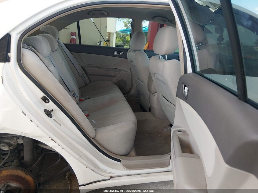 2008 Hyundai Sonata VIN 5NPET46C38H344510 IAAI salvage auction — RIGHT REAR, Rebuildable (Florida), sold $375 on 2026-07-14 (photo 8)