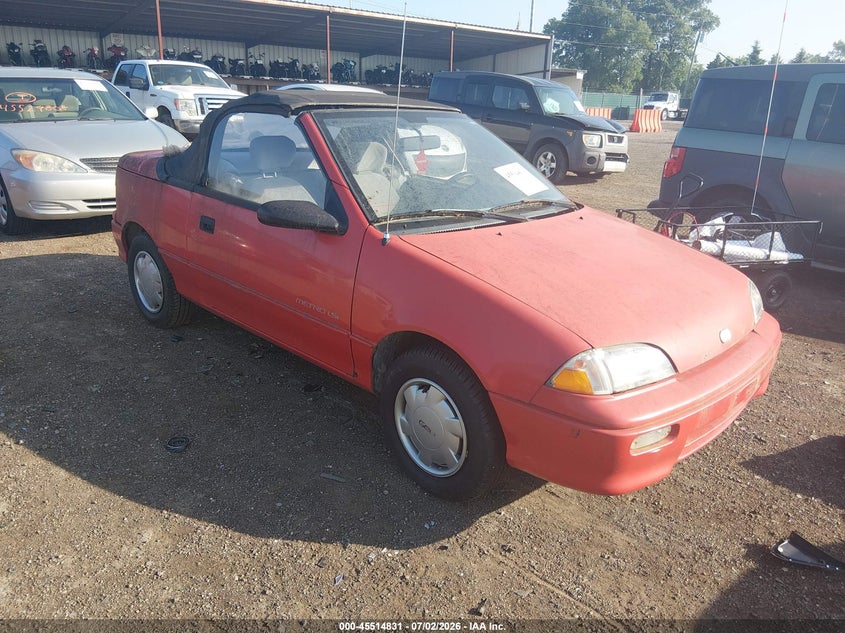 1992 Geo Metro VIN JG1MR3364NK209853 IAAI salvage auction — NORMAL WEAR, Original (Ohio), sold $25 on 2026-07-22 (photo 1)