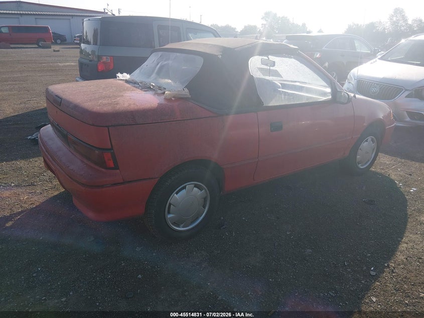 1992 Geo Metro VIN JG1MR3364NK209853 IAAI salvage auction — NORMAL WEAR, Original (Ohio), sold $25 on 2026-07-22 (photo 4)