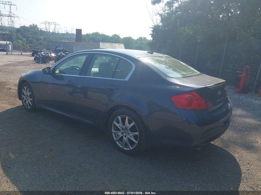 2011 Infiniti G VIN JN1CV6ARXBM402315 IAAI salvage auction — UNKNOWN, Salvage (Pennsylvania), sold $625 on 2026-07-24 (photo 3)