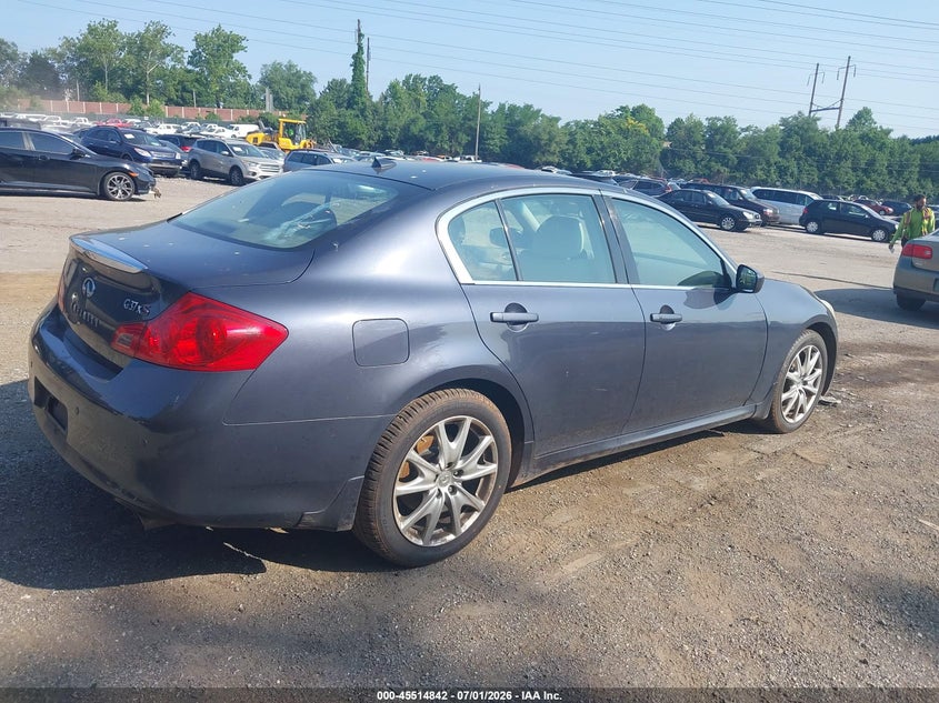 2011 Infiniti G VIN JN1CV6ARXBM402315 IAAI salvage auction — UNKNOWN, Salvage (Pennsylvania), sold $625 on 2026-07-24 (photo 4)