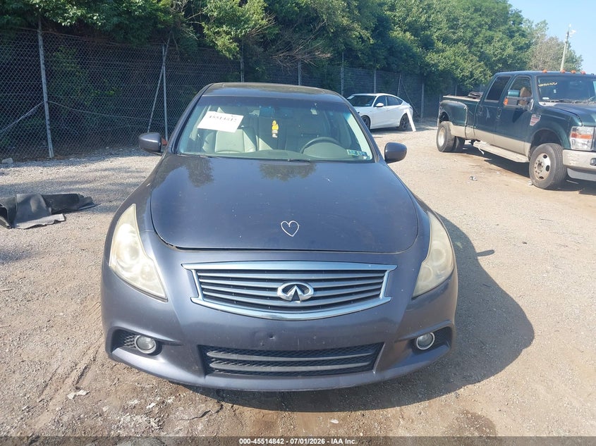 2011 Infiniti G VIN JN1CV6ARXBM402315 IAAI salvage auction — UNKNOWN, Salvage (Pennsylvania), sold $625 on 2026-07-24 (photo 6)