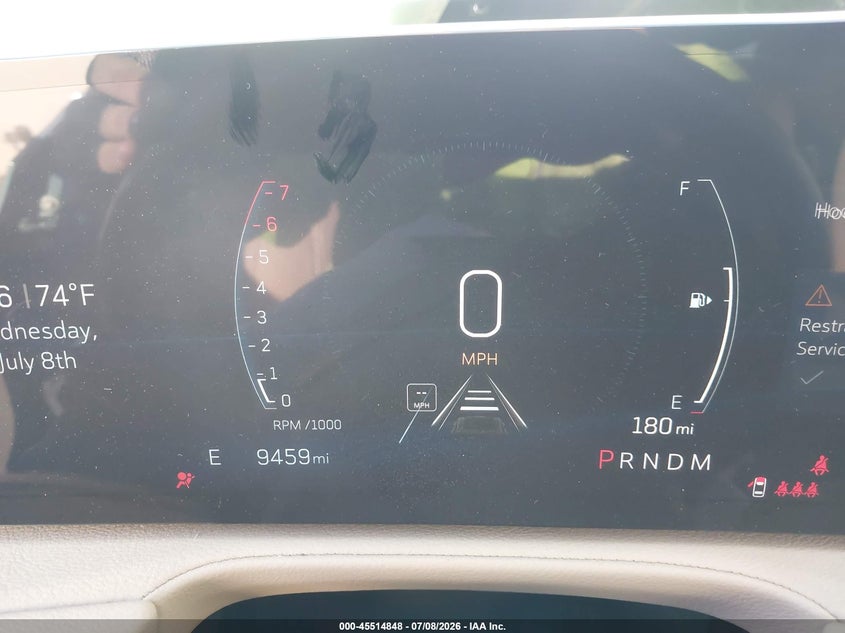 2025 Cadillac Xt4 VIN 1GYFZCR44SF105321 IAAI salvage auction — RIGHT FRONT, Salvage Certificate (California), sold $8,125 on 2026-07-17 (photo 7)