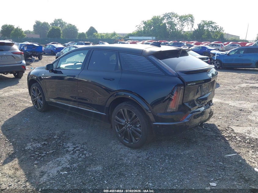 2025 Cadillac Optiq VIN 3GYK3GMR6SS240015 IAAI salvage auction — FRONT END, Wait Title, sold $12,400 on 2026-09-04 (photo 3)