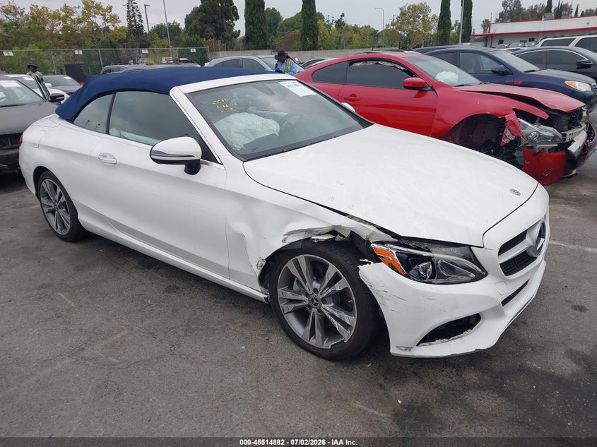 2018 Mercedes-benz C-klasse VIN WDDWK4KB9JF700596 IAAI salvage auction — RIGHT FRONT, Salvage (California), sold $7,100 on 2026-08-06 (photo 1)