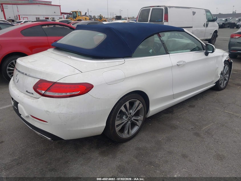 2018 Mercedes-benz C-klasse VIN WDDWK4KB9JF700596 IAAI salvage auction — RIGHT FRONT, Salvage (California), sold $7,100 on 2026-08-06 (photo 4)