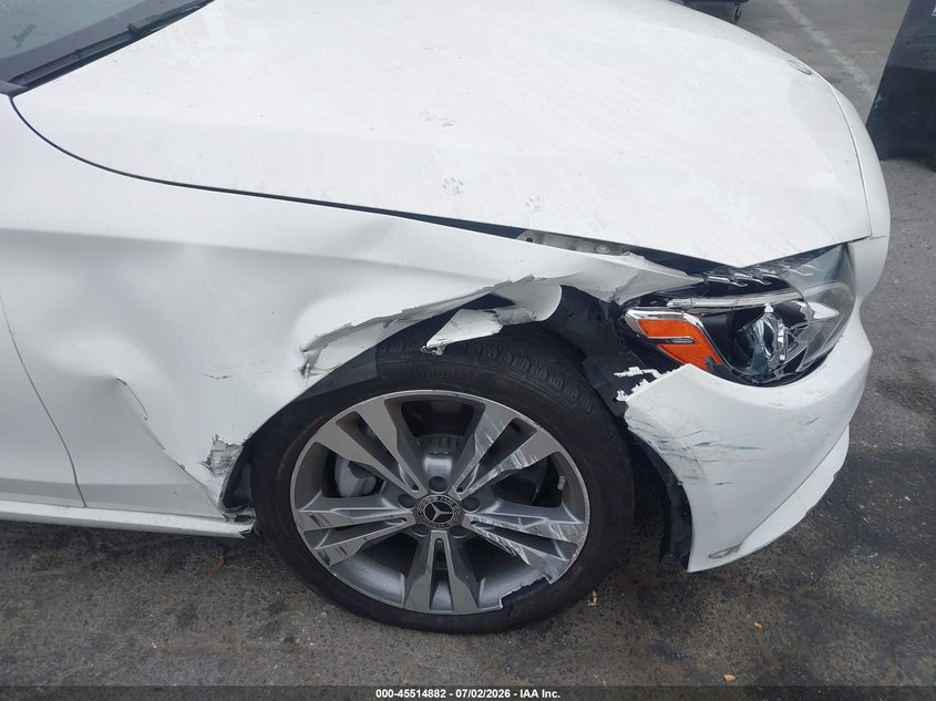 2018 Mercedes-benz C-klasse VIN WDDWK4KB9JF700596 IAAI salvage auction — RIGHT FRONT, Salvage (California), sold $7,100 on 2026-08-06 (photo 6)