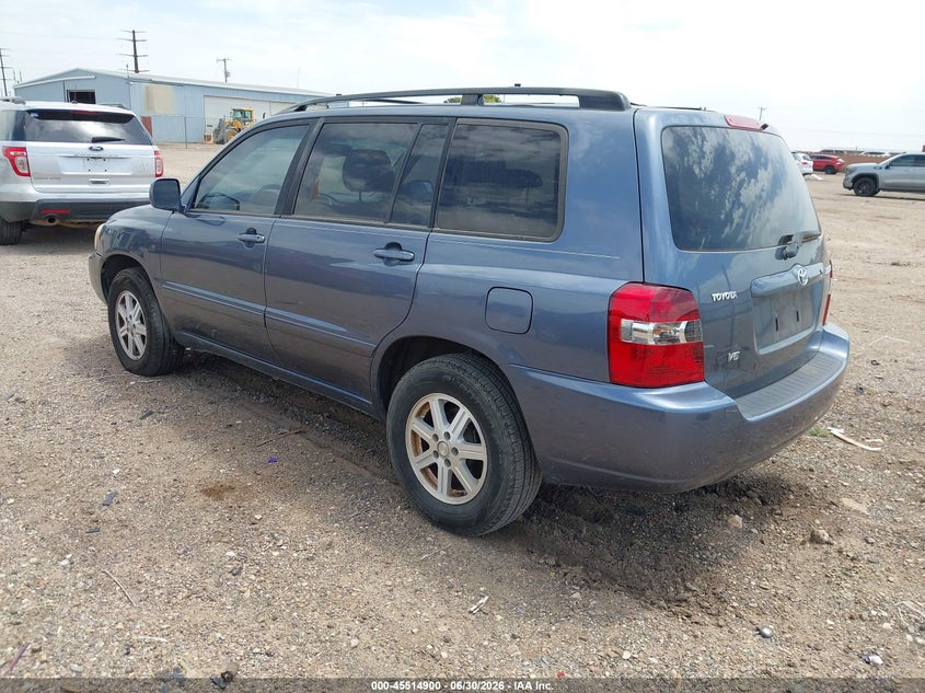 2004 Toyota Highlander VIN JTEDP21A740019677 IAAI salvage auction — NORMAL WEAR, Original (Texas), sold $725 on 2026-07-20 (photo 3)