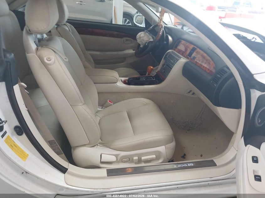 2008 Lexus Sc 430 VIN JTHFN45Y889019595 IAAI salvage auction — FRONT END, Rebuildable (Florida), sold $425 on 2026-07-29 (photo 5)