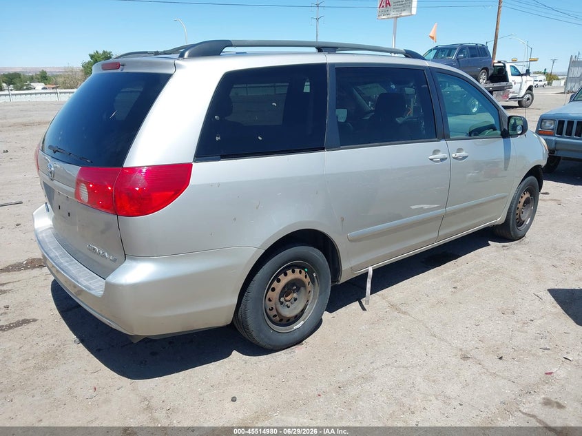 2006 Toyota Sienna VIN 5TDZA23C26S419981 IAAI salvage auction — NORMAL WEAR, Clear (New Mexico), sold $475 on 2026-07-29 (photo 4)