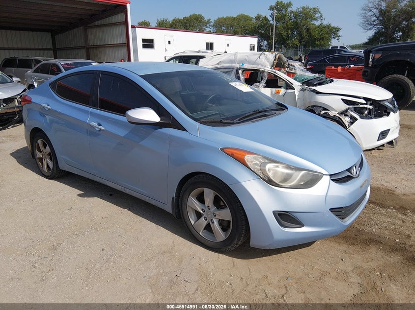 2013 Hyundai Elantra VIN KMHDH4AE3DU707003 IAAI salvage auction — SIDE, Certificate Of Title (Nebraska), sold $675 on 2026-07-30 (photo 1)
