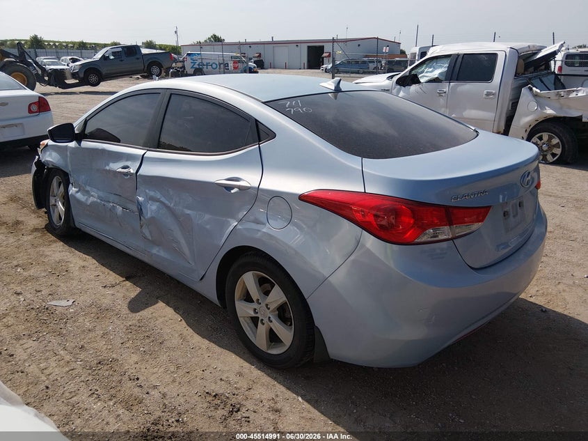 2013 Hyundai Elantra VIN KMHDH4AE3DU707003 IAAI salvage auction — SIDE, Certificate Of Title (Nebraska), sold $675 on 2026-07-30 (photo 3)