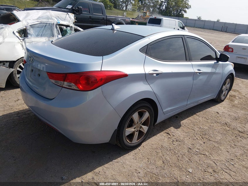 2013 Hyundai Elantra VIN KMHDH4AE3DU707003 IAAI salvage auction — SIDE, Certificate Of Title (Nebraska), sold $675 on 2026-07-30 (photo 4)