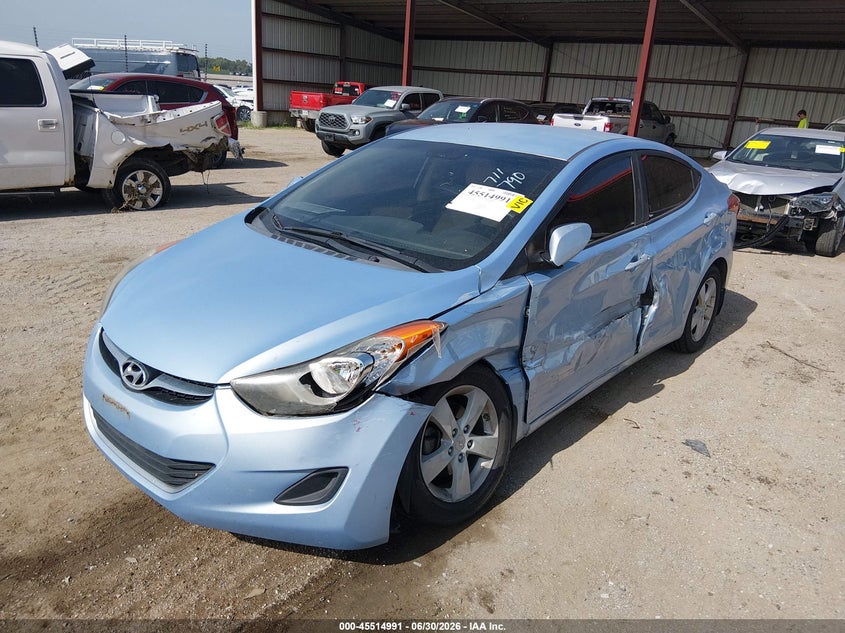 2013 Hyundai Elantra VIN KMHDH4AE3DU707003 IAAI salvage auction — SIDE, Certificate Of Title (Nebraska), sold $675 on 2026-07-30 (photo 6)