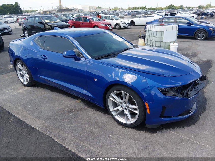 2019 Chevrolet Camaro VIN 1G1FD1RSXK0114608 IAAI salvage auction — FRONT END, Salvage Title, sold $6,000 on 2026-08-01 (photo 1)