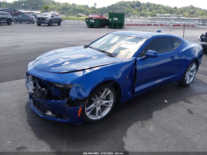 2019 Chevrolet Camaro VIN 1G1FD1RSXK0114608 IAAI salvage auction — FRONT END, Salvage Title, sold $6,000 on 2026-08-01 (photo 2)