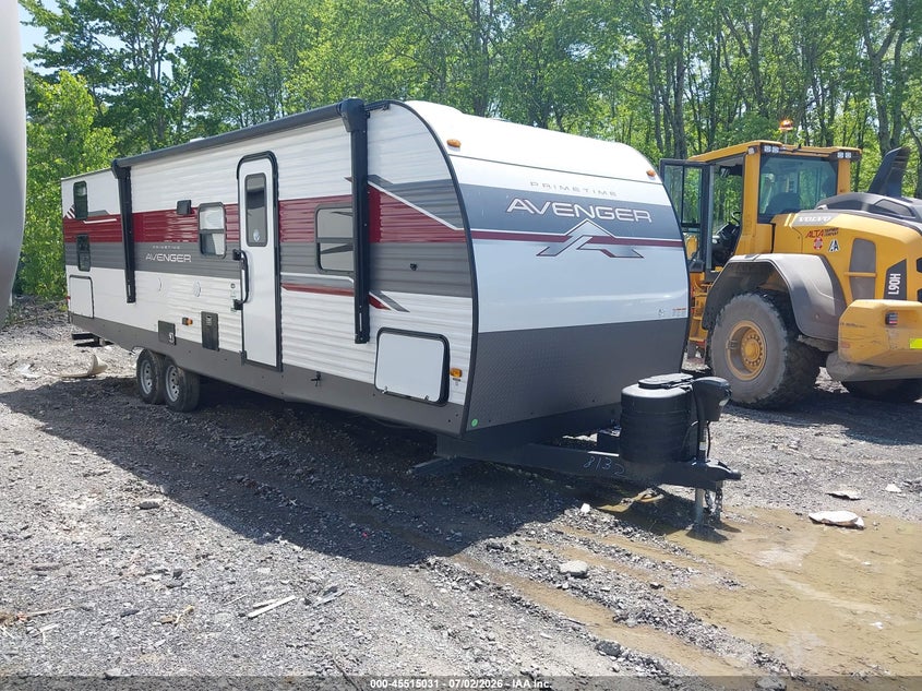 2024 Avenger Travel trailer VIN 5ZT2AVSB2RB938132 IAAI salvage auction — STORM DAMAGE, Mv-907A (New York), sold $1,200 on 2026-07-22 (photo 1)