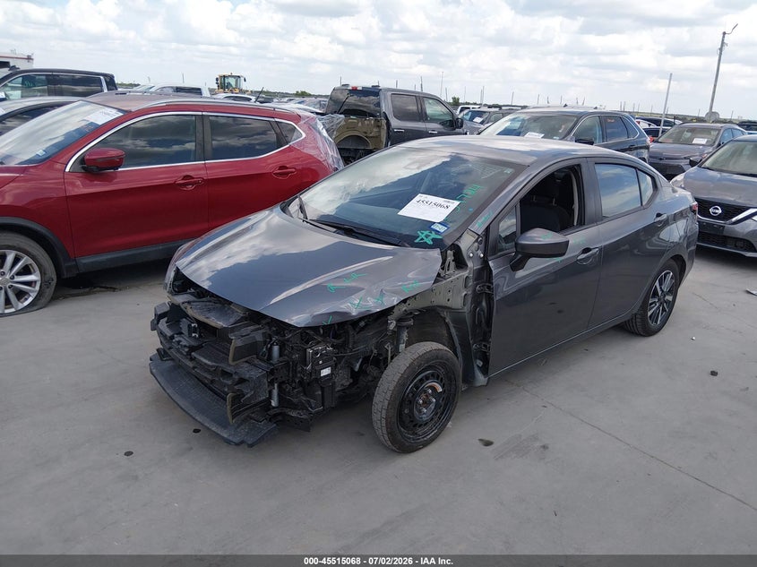 2025 Nissan Versa VIN 3N1CN8EV0SL838412 IAAI salvage auction — LEFT SIDE, Enterprise Vehicles Clear Only (Texas), sold $10,100 on 2026-07-07 (photo 2)