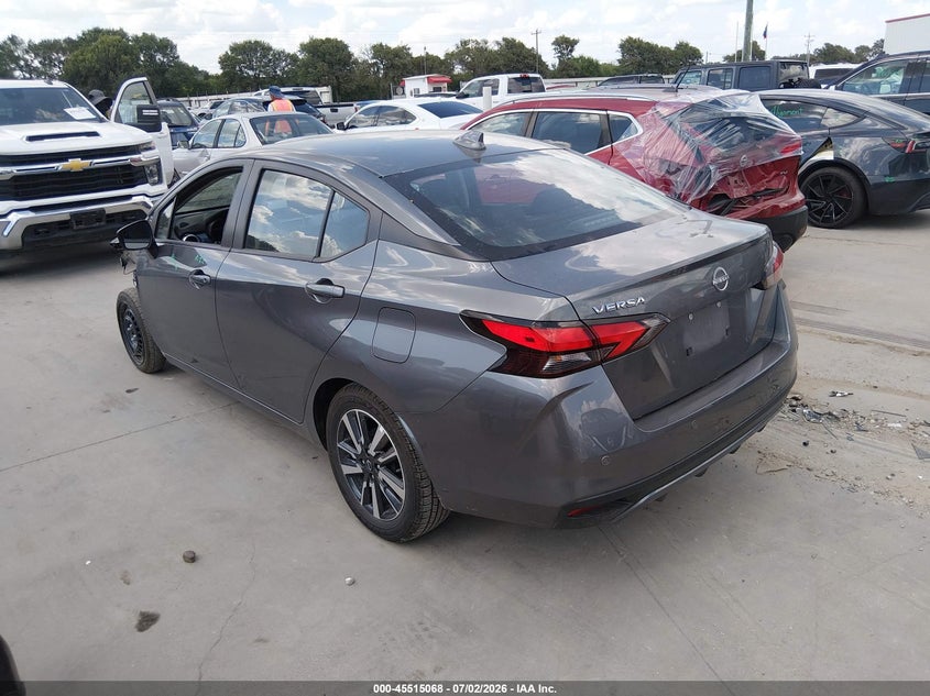 2025 Nissan Versa VIN 3N1CN8EV0SL838412 IAAI salvage auction — LEFT SIDE, Enterprise Vehicles Clear Only (Texas), sold $10,100 on 2026-07-07 (photo 3)