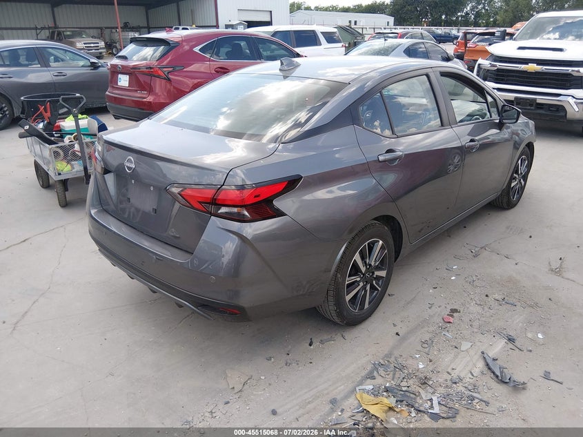 2025 Nissan Versa VIN 3N1CN8EV0SL838412 IAAI salvage auction — LEFT SIDE, Enterprise Vehicles Clear Only (Texas), sold $10,100 on 2026-07-07 (photo 4)