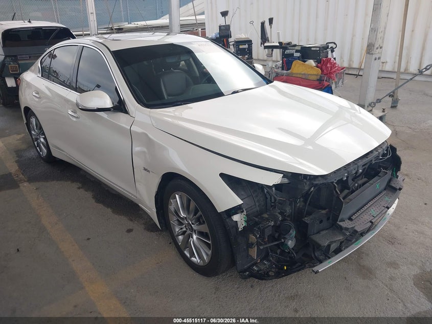 2019 Infiniti Q50 VIN JN1EV7AP4KM512256 IAAI salvage auction — THEFT, Wait Title, sold $2,850 on 2026-08-02 (photo 1)