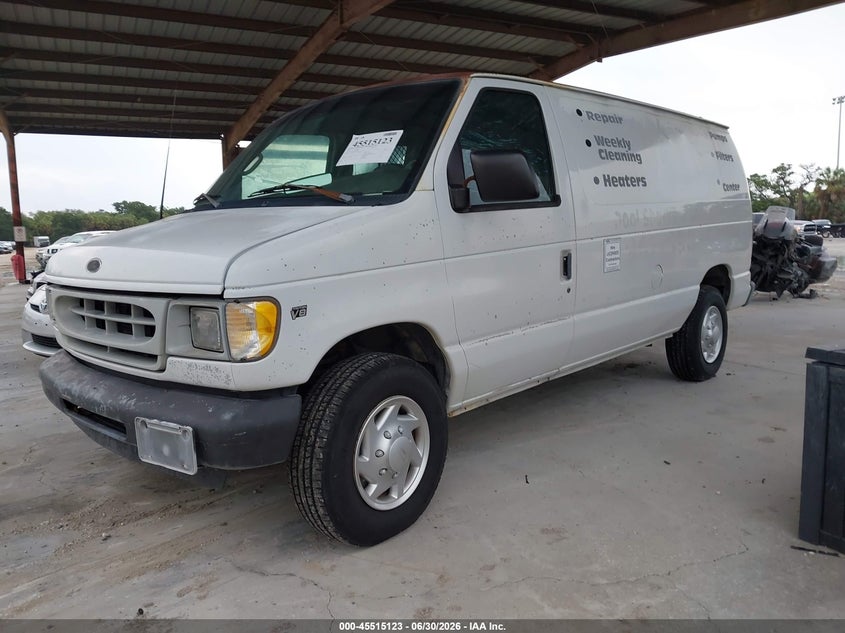 2002 Ford E 250 VIN 1FTNE24L62HB59746 IAAI salvage auction — NORMAL WEAR, Clear (Florida), sold $375 on 2026-07-07 (photo 2)