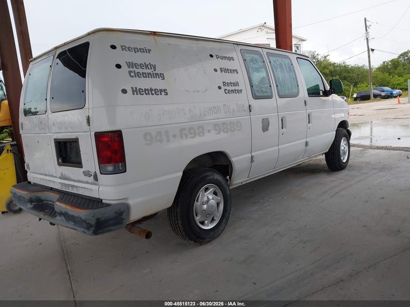 2002 Ford E 250 VIN 1FTNE24L62HB59746 IAAI salvage auction — NORMAL WEAR, Clear (Florida), sold $375 on 2026-07-07 (photo 4)