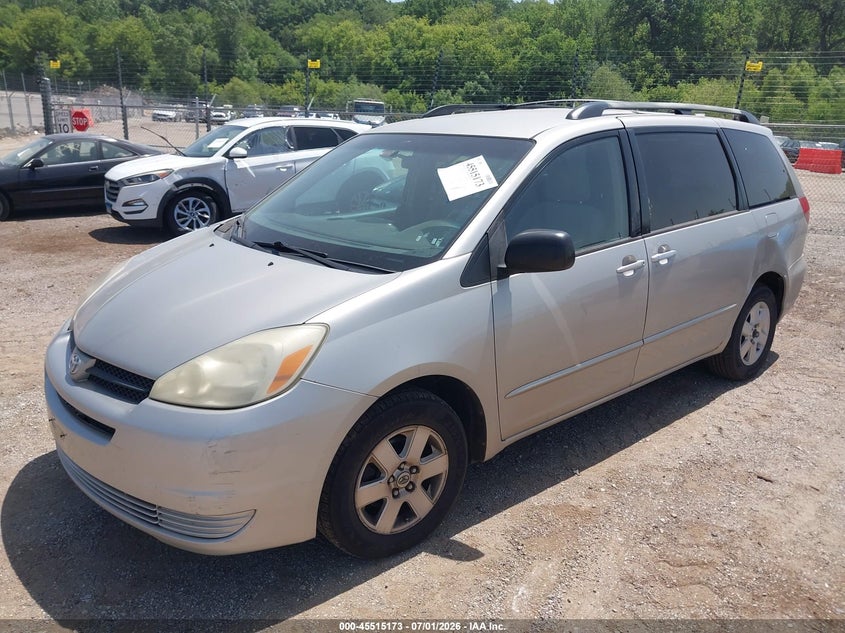 2004 Toyota Sienna VIN 5TDZA23CX4S204667 IAAI salvage auction — NORMAL WEAR, Clear (Illinois), sold $700 on 2026-07-08 (photo 2)