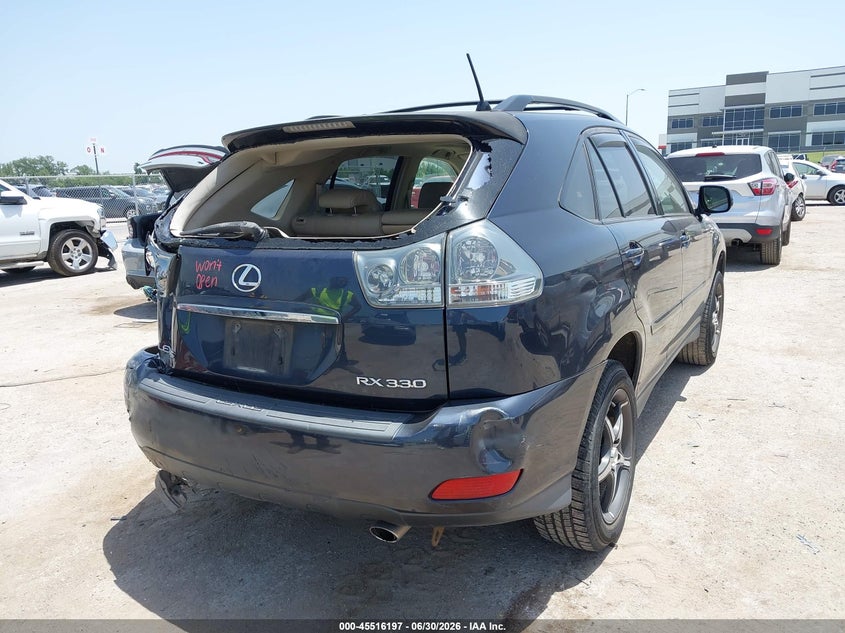 2004 Lexus Rx 330 VIN JTJGA31U740008761 IAAI salvage auction — REAR END, Salvage (Texas), sold $1,150 on 2026-07-28 (photo 4)