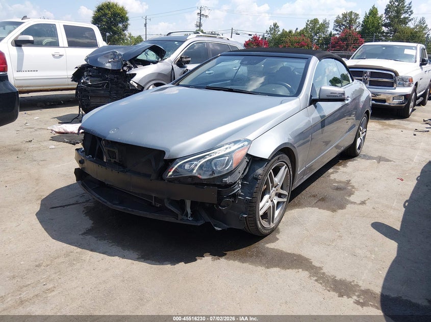 2014 Mercedes-benz E-klasse VIN WDDKK5KFXEF276200 IAAI salvage auction — FRONT END, Salvage (North Carolina), sold $1,450 on 2026-07-29 (photo 2)
