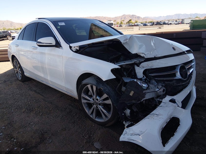 2018 Mercedes-benz C-klasse VIN WDDWF4KB1JR392276 IAAI salvage auction — FRONT END, Salvage (Arizona), sold $4,175 on 2026-07-28 (photo 1)
